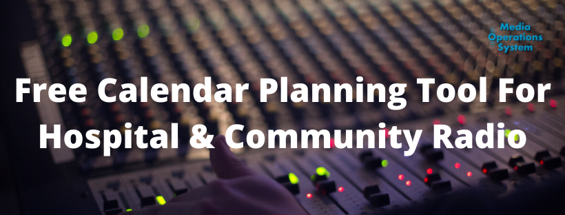 Helping hospital and community radio stations plan their shows