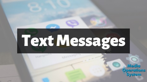 Web based text message system